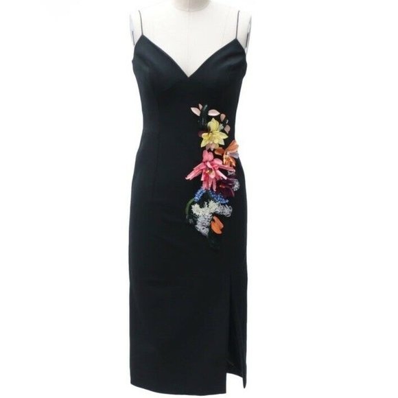 Cushnie Et Ochs 2 Black Ivana 3-D Dress NWT CL63 - Picture 4 of 9